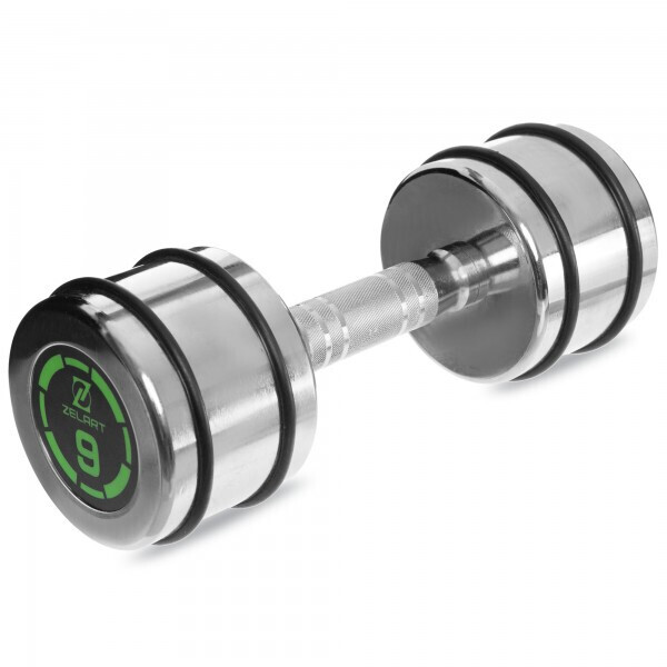 

Гантель хромированная 9кг Zelart FI-2622-9