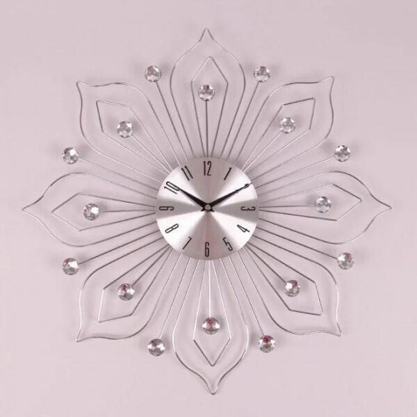 

Часы металлические с стразами Flora D-50 см. 38216