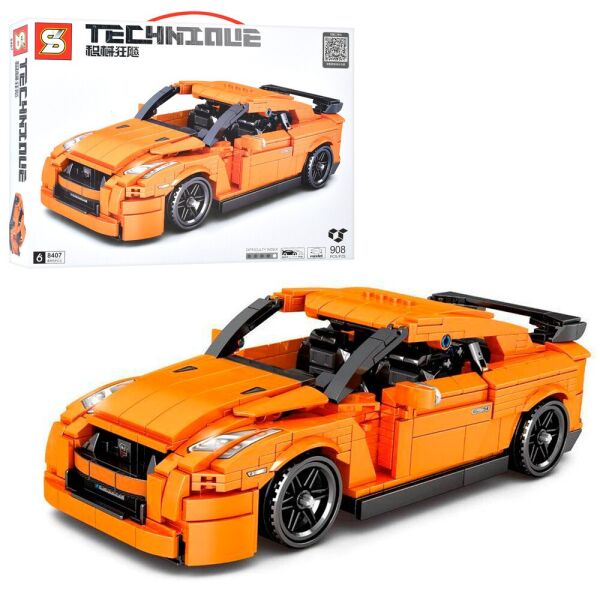 

Конструктор SENCO SY8407 ТЕХНИК - Nissan GTR35 (908 дет.)