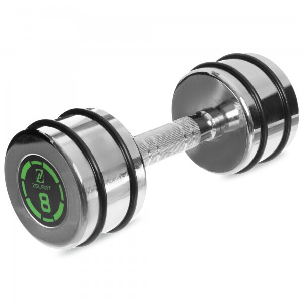

Гантель хромированная 8кг Zelart FI-2622-8