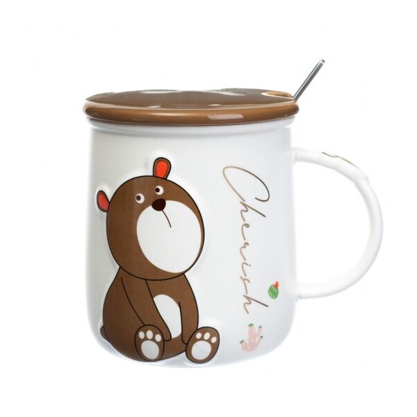 

Чашка quot;Funny bearquot;, 400 мл. (8805-014) коричневая Elso
