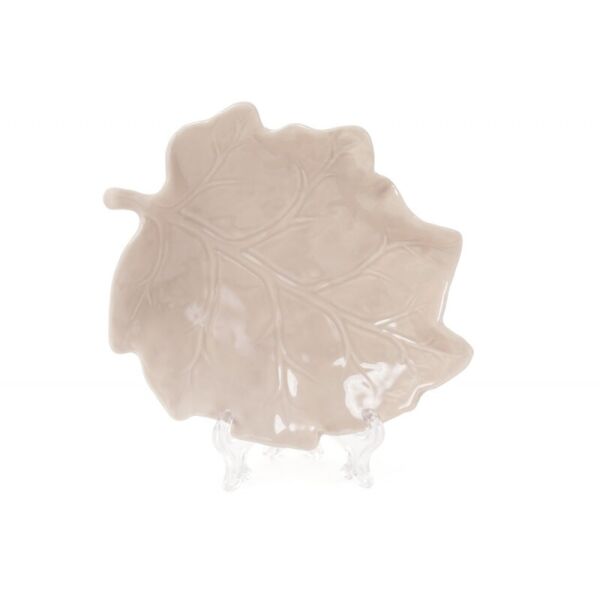 

Блюдо фарфоровое Bon Лист 727-108, 15см, цвет - бежевый