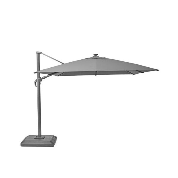 

Зонт угловая leroy Sonora темно-серая LED 2.8х3.9 м 12039741