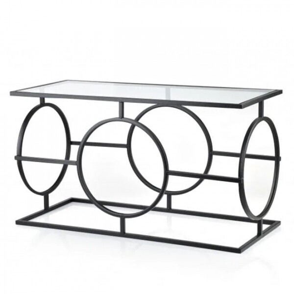 

Столик металлический Flora Cedric 80x35.5 см. черный 35444