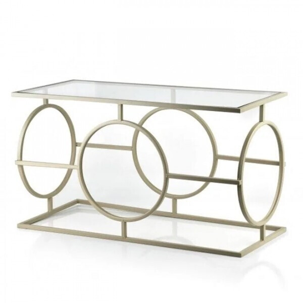 

Столик металлический Flora Cedric 80x35.5 см. бежевый 35439