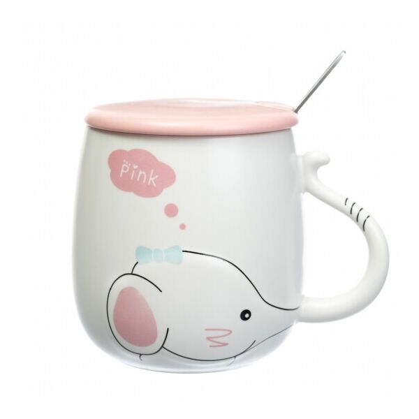 

Чашка quot;Baby elephantquot;, 450 мл. (8805-023) бело-розовая Elso