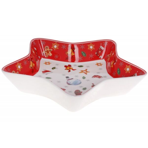

Блюдо фарфоровое Bon в форме звезды quot;Праздничный флёрquot; 28см 498-247