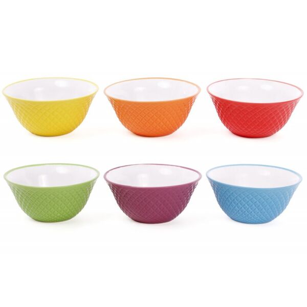 

Набор пиал керамических Bon Яркий микс 344-122, 550мл, 6 шт