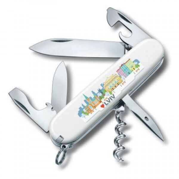 

Victorinox Swiss Army Spartan білий з логотипом "Львів" (1.3603.7R2 LVIV)