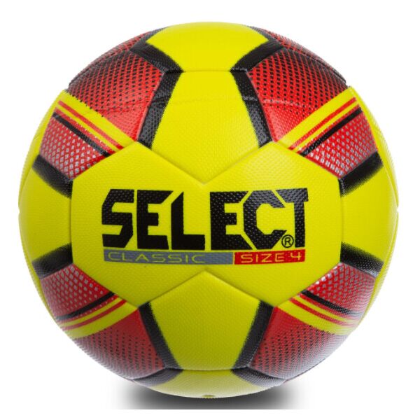 

Мяч для футзала SELECT CLASSIC FB-0555 №4 PVC клееный желтый-оранжевый