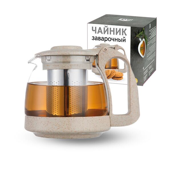 

Заварочный чайник SNT 700мл (эко пластик+ боросиликатное, упрочненное стекло) 9161