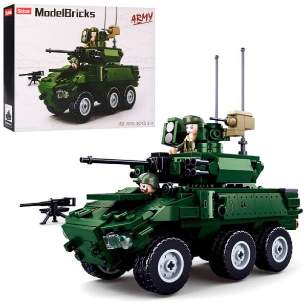 

Конструктор SLUBAN M38-B0753 АРМИЯ - Военная машина (382 дет.)