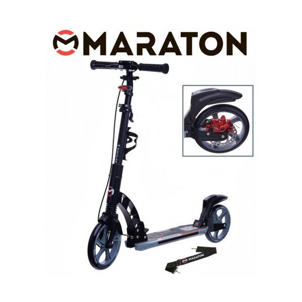 

Самокат Maraton Dynamic Disc (2021) черный + Led фонарик