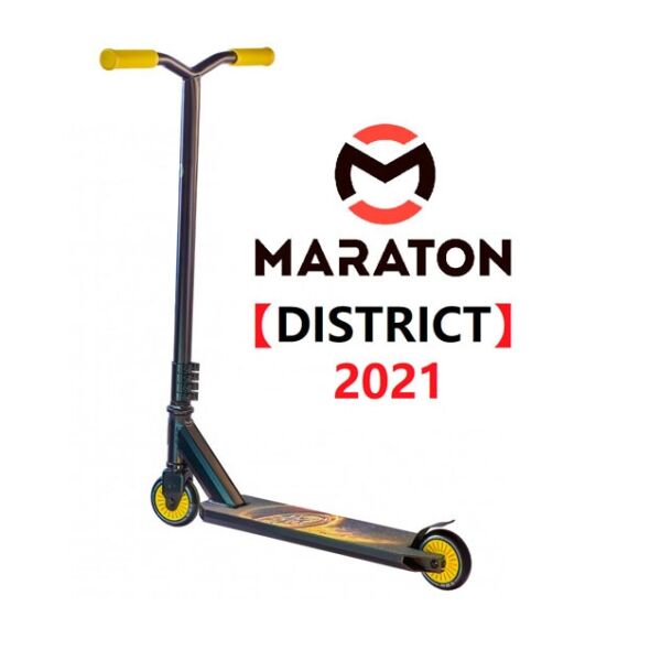 

Трюковой самокат Maraton DISTRICT Черный (Колесо)
