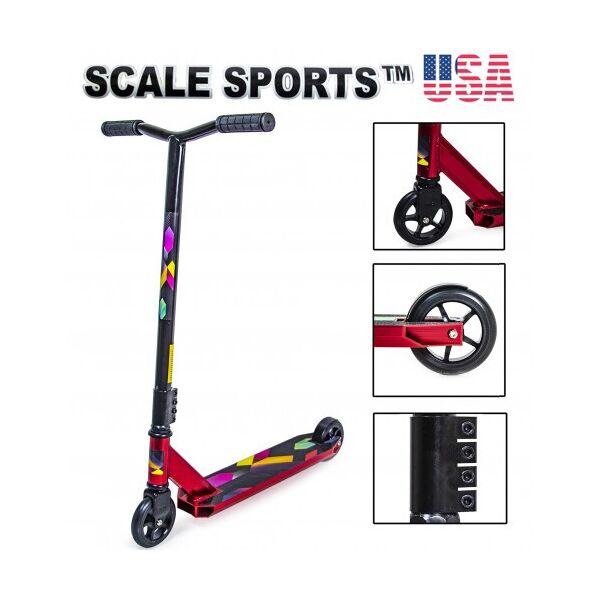 

Самокат трюковый Scale Sports Leone 110 mm USA красный