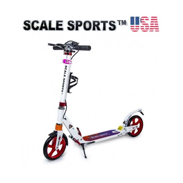 

Самокат Scale Sports SS-10 Белый 2021 + Led фонарик USA