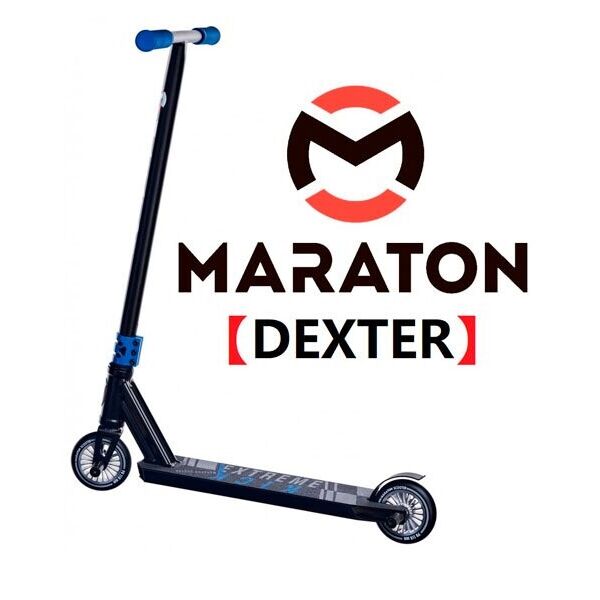 

Самокат для трюков Maraton DEXTER 110 мм,HIC Синий + Пеги 2 шт