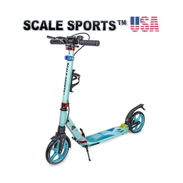 

Самокат Scale Sports SS-10 Тиффани 2021 + Led фонарик USA бирюзовый