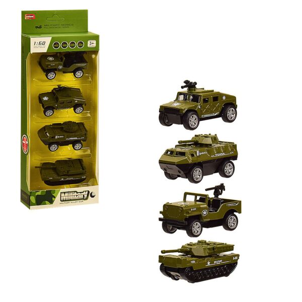 

Игровой набор транспорта Bambi MB169-89 по 4 шт в наборе (Военная техника)