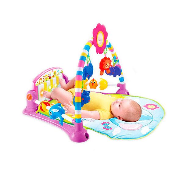 

Игровой коврик для младенца PA518 с дугой и погремушками (Красный)