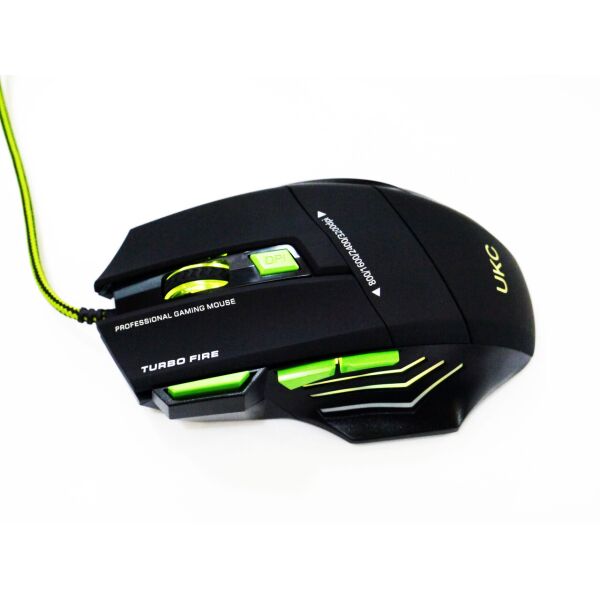 

Мышь игровая проводная UKC X-7 с подсветкой и ковриком USB Black (4_00241)