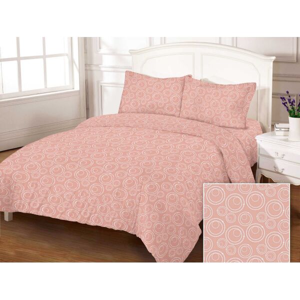 

Постельное белье Zastelli Bubble Peach бязь Gold USA полуторный 145х210