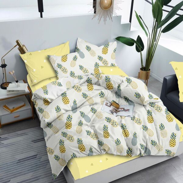 

Постельное белье Zastelli Ананасы бязь двуспальынй 175х210