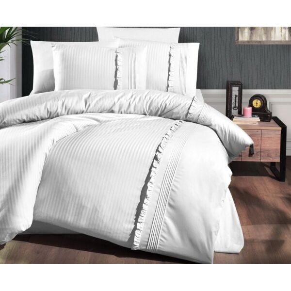 

Постельное белье First Choice. Ranforce Deluxe Sweetness White-Евро