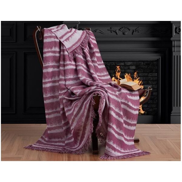 

Плед хлопковый Eponj Home. Buldan Keten Desibel mor-170х220