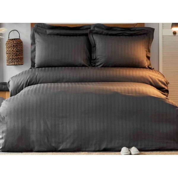 

Постельное белье Karaca Home. Сатин Charm bold antrasit -Евро