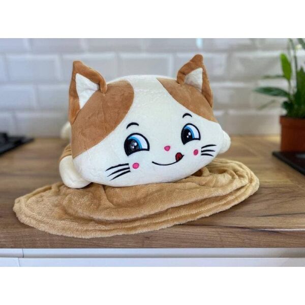 

Плед-игрушка Koloco. Котенок бежевый-100х140-del