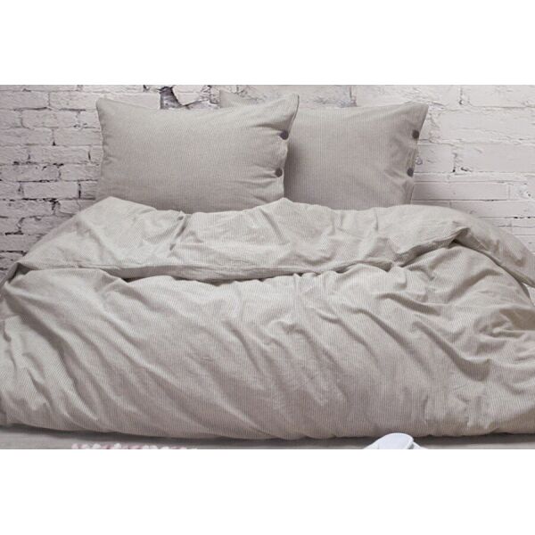 

Постельное белье Lotus. Washed cotton Daften kahve-bej -Евро