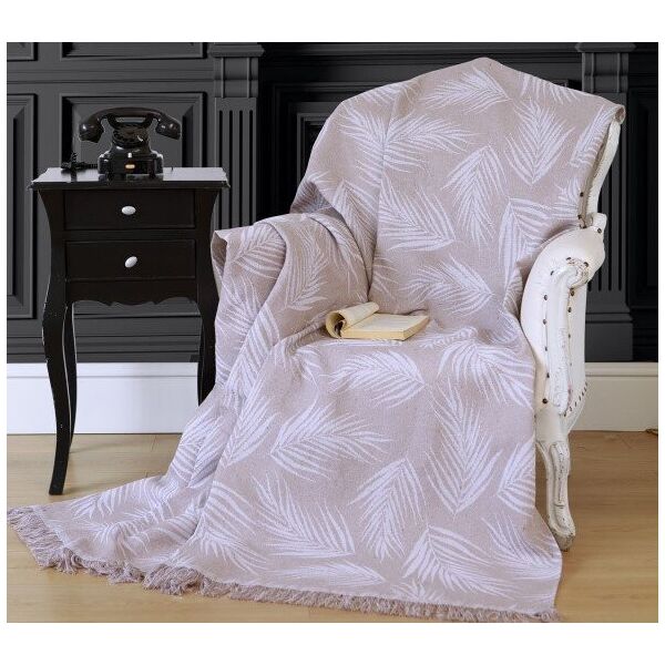 

Плед хлопковый Eponj Home. Buldan Keten Palmiye kahve -170х220