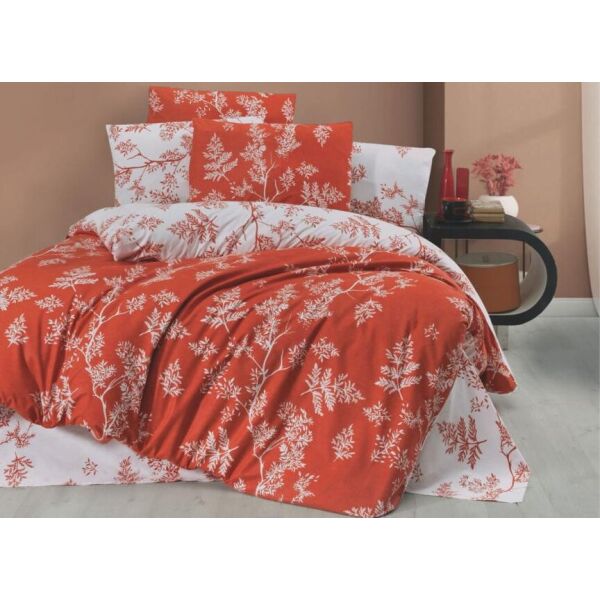 

Постельное белье Ecosse. Ranforce Forest Terracotta-Евро