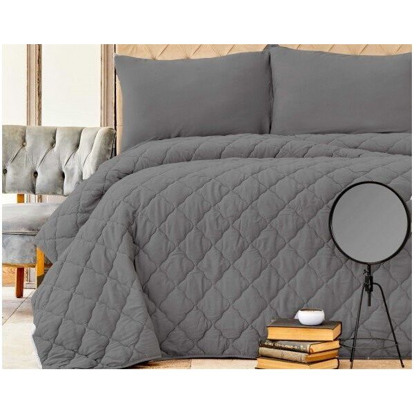 

Постельное белье с одеялом Karaca Home. Cloudy gri-Полуторный