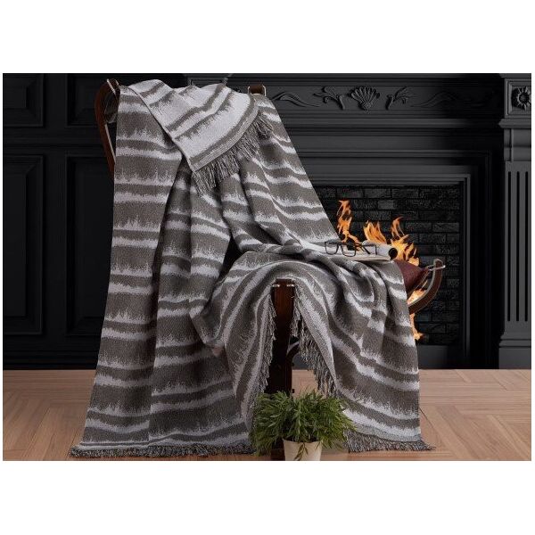 

Плед хлопковый Eponj Home. Buldan Keten Desibel haki-170х220