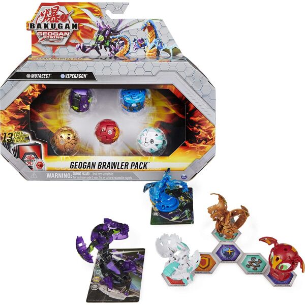 

Набор из 5 Бакуганов Серии Геоган Bakugan Geogan Brawler Mutasect and Viperagon Spin Master 6061239