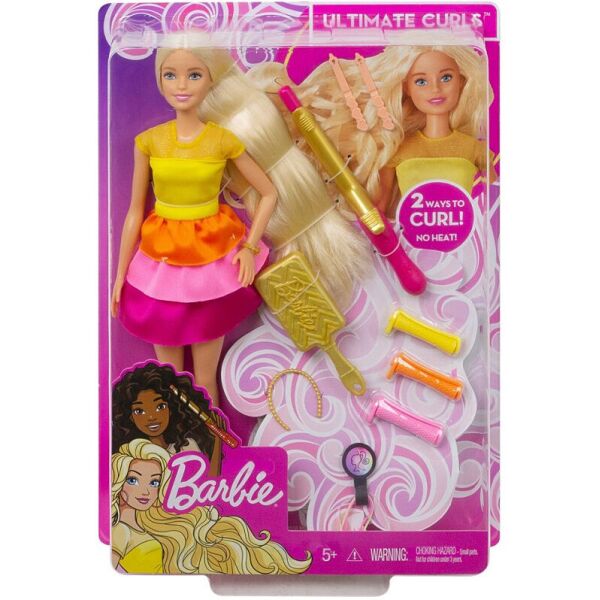 

Игровой набор Барби (УПАКОВКА ПОВРЕЖДЕНА) Barbie Ultimate Curls Doll Mattel GBK24
