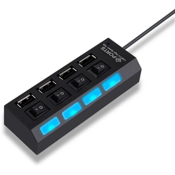

USB хаб hi-speed Digital Lion P-4 черный с переключателем (4USB)