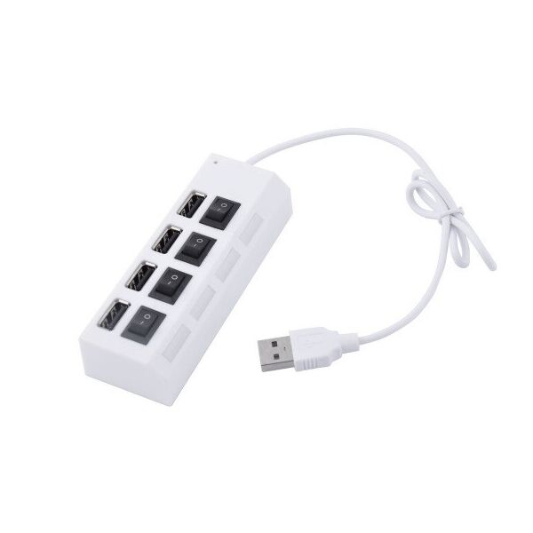 

USB HUB Voltronic USB-USB 4USB 2.0 White (YT-HWS4HS-W/03961)