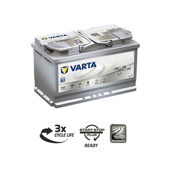 

Автомобильный аккумулятор VARTA Silver Dynamic AGM (F21) 80Ah 800А R+