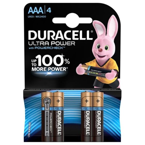 

Батарейка Duracell Ultra Power AAA/LR03 BL 4шт_бн