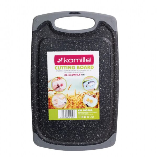 

Доска разделочная Kamille 31,5х20х0.8см пластиковая (серый мрамор) KM-10058A