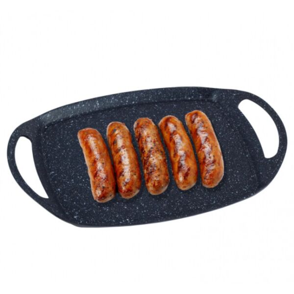 

Сковорода-гриль Kamille 36*23,5см з алюминия с антипригарным покрытием для индукции и газа KM-4109