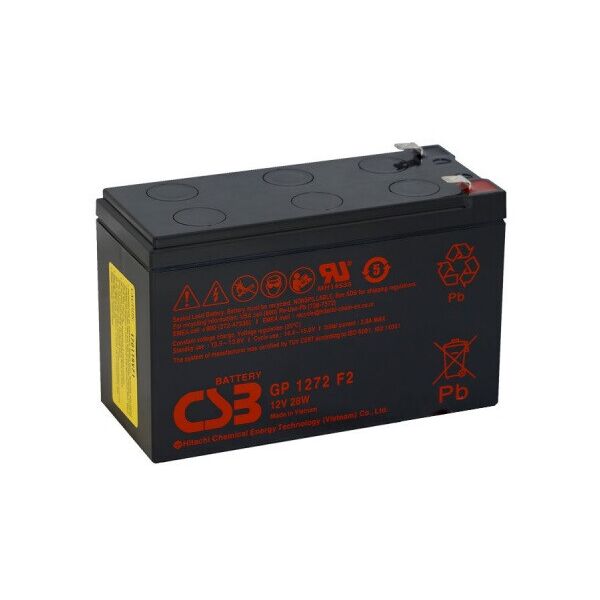 

Аккумуляторная батарея CSB 12V 7.2AH (GP1272F2/04408) AGM Black