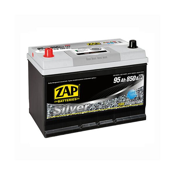 

Автомобильный аккумулятор ZAP Silver Calcium Asia (595 A1) 95Аh 850А L+