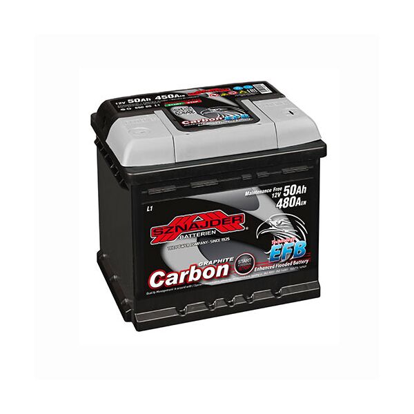 

Автомобильный аккумулятор SZNAJDER Carbon Start Stop (550 96) 50Ah 480A L+