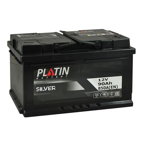 

Автомобильный аккумулятор PLATIN Silver MF 90Ah 850A R+