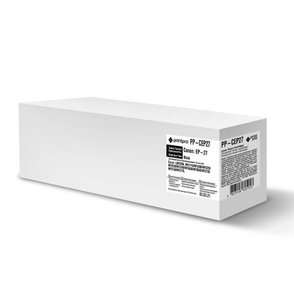 

Картридж PrintPro (PP-CEP27) Canon MF3110/3200 EP-26/EP-27 Black