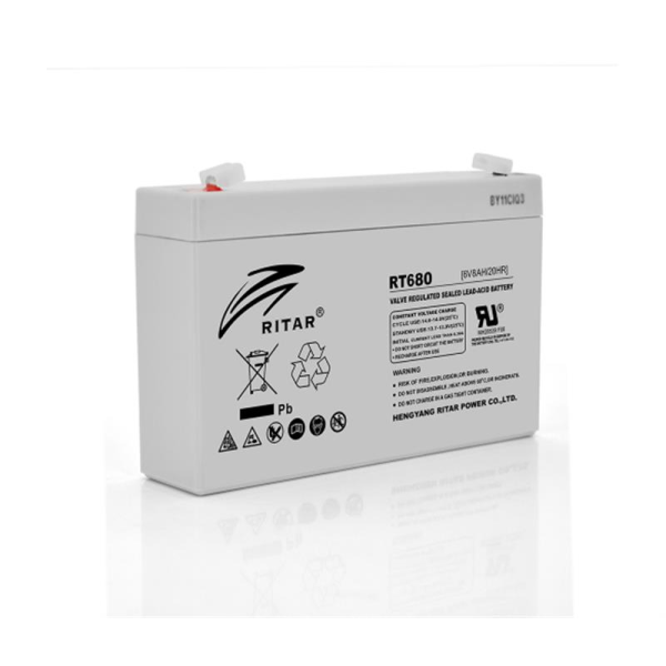 

Аккумуляторная батарея Ritar 6V 8AH Gray Case (RT680/08213) AGM
